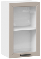 Шкаф навесной для кухни ТриЯ Лорас 1В45С (белый/холст латте) - 