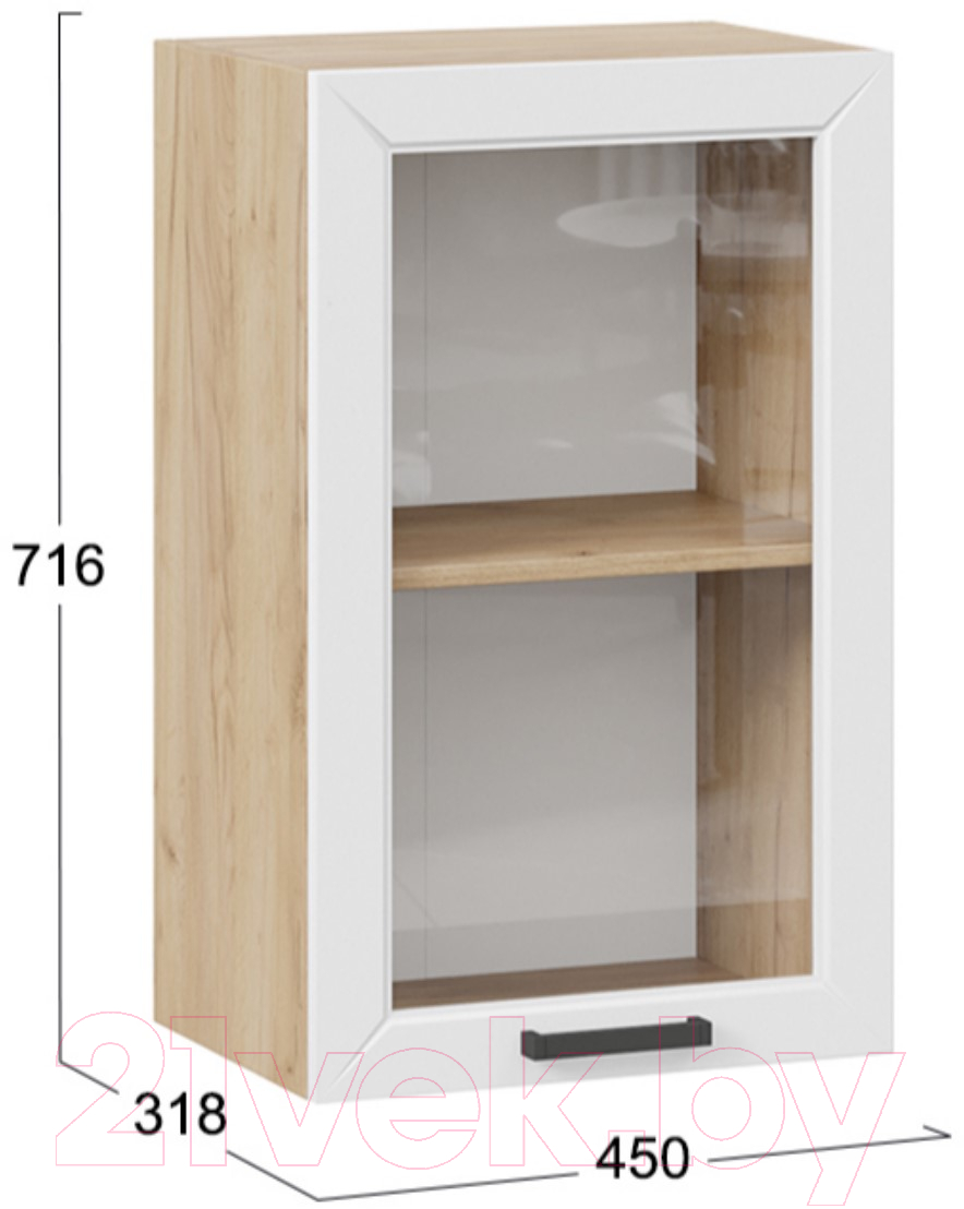 Шкаф навесной для кухни ТриЯ Лорас 1В45С
