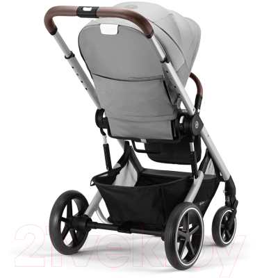 Детская прогулочная коляска Cybex Balios S Lux SLV с дождевиком (Lava Grey)