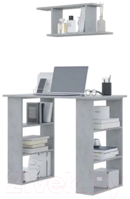 Изображение товара Полка Горизонт Мебель Асти 2 / 12АПН2БТ (бетон)