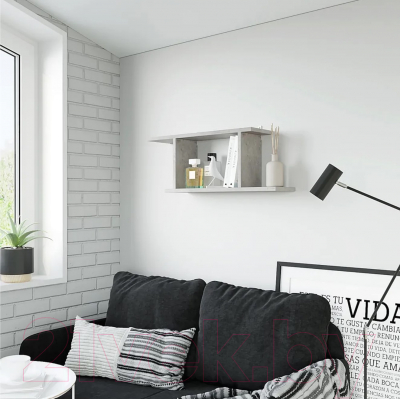 Изображение товара Полка Горизонт Мебель Асти 2 / 12АПН2БТ (бетон)