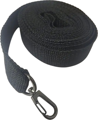 Поводок Омегафарм С карабином / OMF2409 (черный/темный никель) -