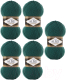 Набор пряжи для вязания Alize Lanagold 49% шерсть, 51% акрил / 507 (240м, античный зеленый, 5 мотков) - 