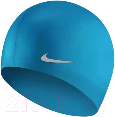 Шапочка для плавания Nike Solid Silicone Youth TESS0106458 (голубой)
