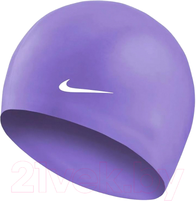 Шапочка для плавания Nike Solid Silicone Youth TESS0106505 (лавандовый)