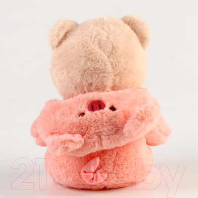 Мягкая игрушка Sima-Land Медвежонок в костюме / 9689565 (розовый)