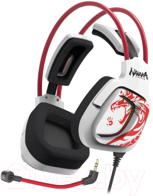 Изображение товара Наушники-гарнитура A4Tech Bloody Naraka G575 (белый/красный)