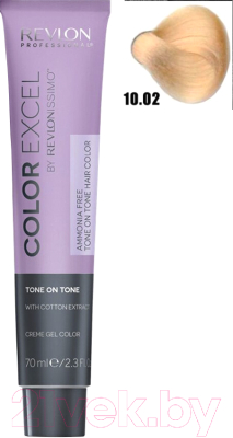 Крем-краска для волос Revlon Professional Color Excel 10.02 (70мл, светло-перламутровый)
