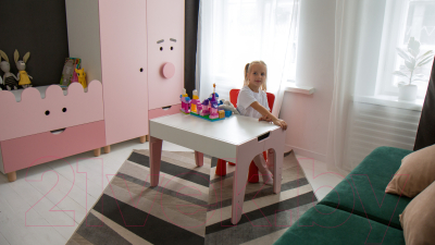 Стол детский Файрум Пиги / ФР20-ПГ06 (розовый)
