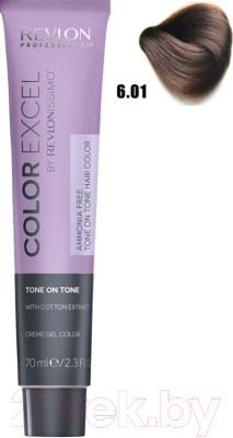 Крем-краска для волос Revlon Professional Color Excel 6.01 (70мл, темный блондин тоффи)