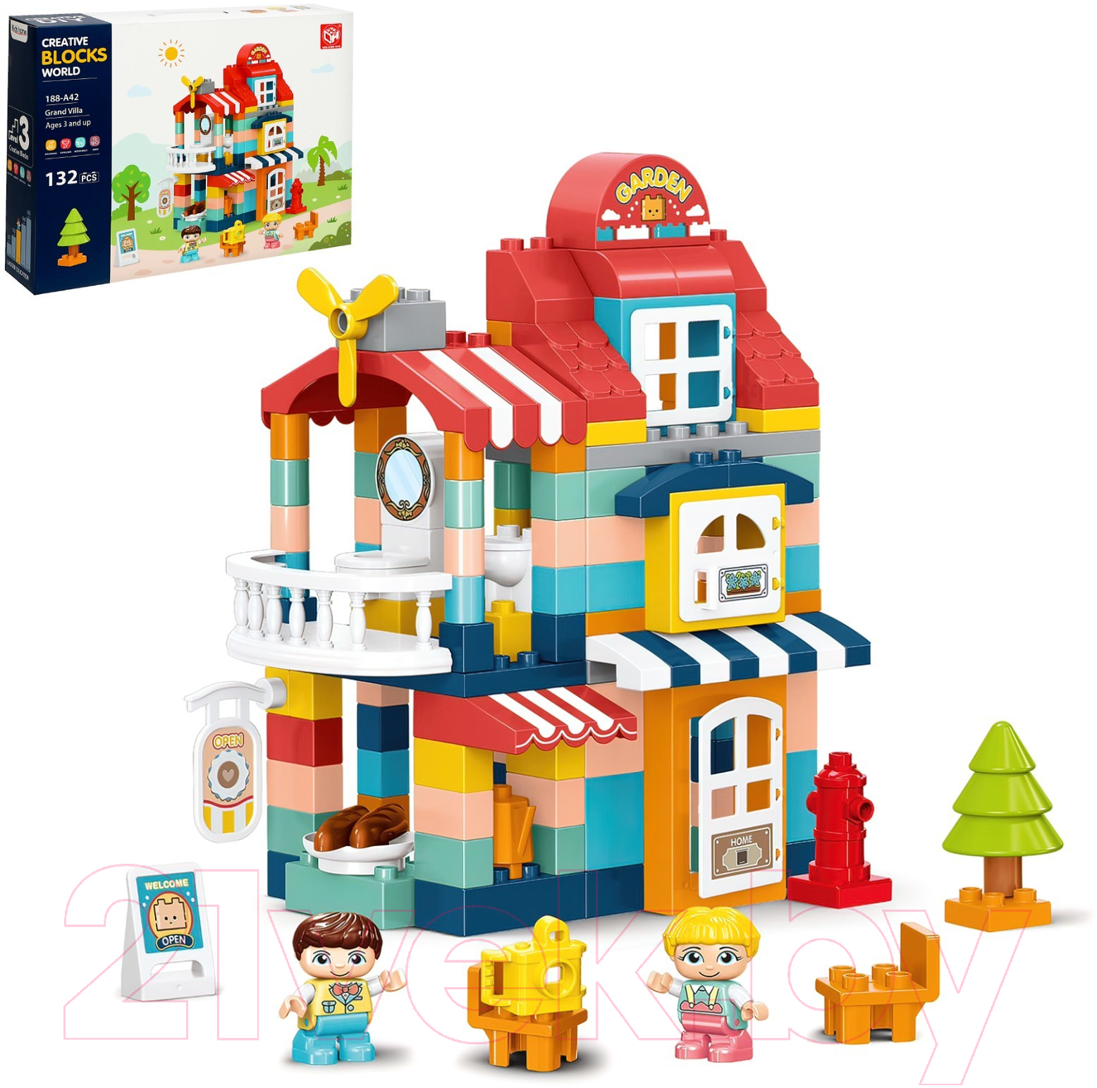 Конструктор Kids Home Toys Загородный домик 188-A42 / 9655736