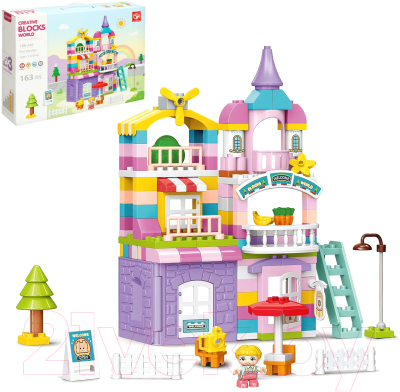 Конструктор Kids Home Toys Чудесный дом 188-A45 / 9655738 (163эл)