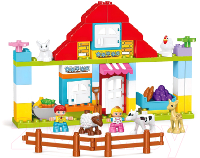 Конструктор Kids Home Toys Забавная ферма 188-405 / 9655723 (85эл)