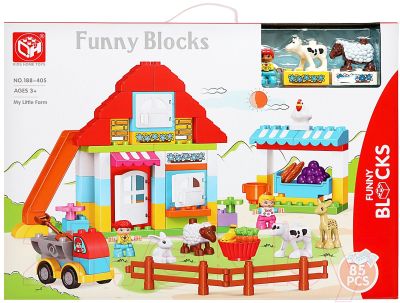 Конструктор Kids Home Toys Забавная ферма 188-405 / 9655723 (85эл)