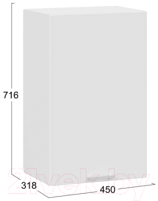 Шкаф навесной для кухни ТриЯ Габриэлла 1В45 (белый/сноу)