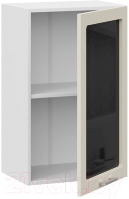Шкаф навесной для кухни ТриЯ Габриэлла 1В45С (белый/крем)