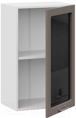 Шкаф навесной для кухни ТриЯ Габриэлла 1В45С (белый/муссон)