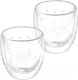 Набор стаканов для горячих напитков Elan Gallery Снежинки / 360090 - 