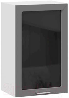 Шкаф навесной для кухни ТриЯ Габриэлла 1В45С (белый/титан)