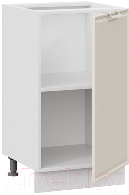 Шкаф-стол кухонный ТриЯ Белладжио 1Н45 (белый/софт панакота)