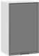 Шкаф навесной для кухни ТриЯ Белладжио 1В45 (белый/софт графит) - 