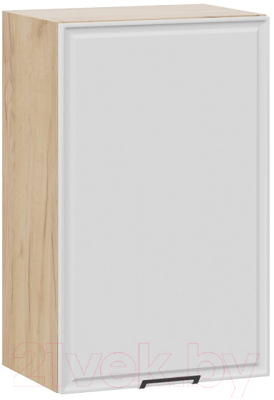 Шкаф навесной для кухни ТриЯ Белладжио 1В45 (дуб крафт золотой/фон белый)
