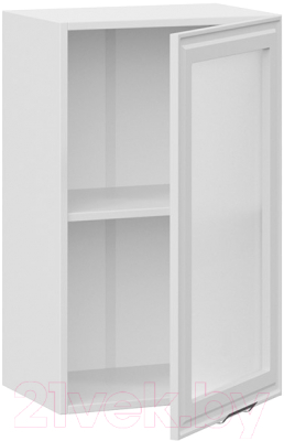 Шкаф навесной для кухни ТриЯ Белладжио 1В45С (белый/фон белый)