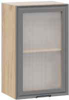 Шкаф навесной для кухни ТриЯ Белладжио 1В45С (дуб крафт золотой/софт графит) - 