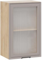 Шкаф навесной для кухни ТриЯ Белладжио 1В45С (дуб крафт золотой/софт капучино) - 