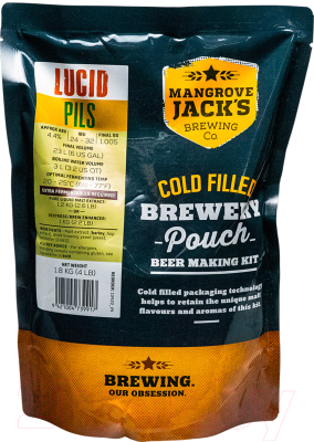 Зерновой набор для пивоварения Mangrove Jack’s Traditional Series Lucid Pils (1.8кг)