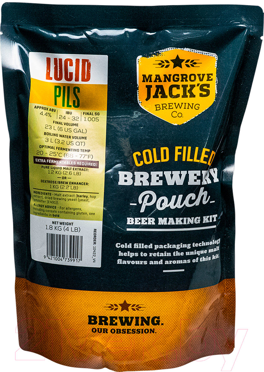 Зерновой набор для пивоварения Mangrove Jack’s Traditional Series Lucid Pils