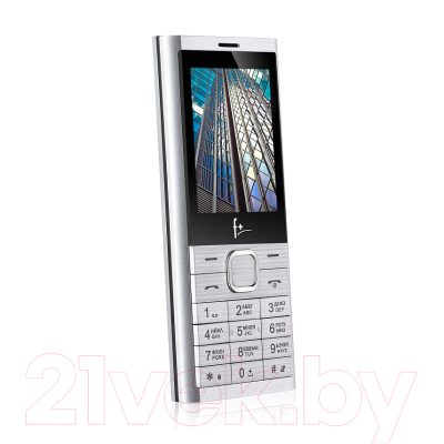 Мобильный телефон F+ B241 (серебристый)