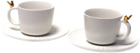 Набор для чая/кофе Белбогемия Bird Z11429-White / 105873 - 