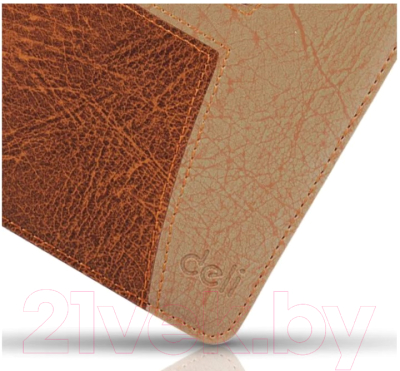 Блокнот Deli 7921 (160л, светло-коричневый/коричневый)