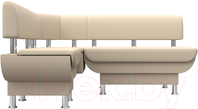Уголок кухонный мягкий Лига Диванов Альфа левый / 116733L (экокожа бежевый)