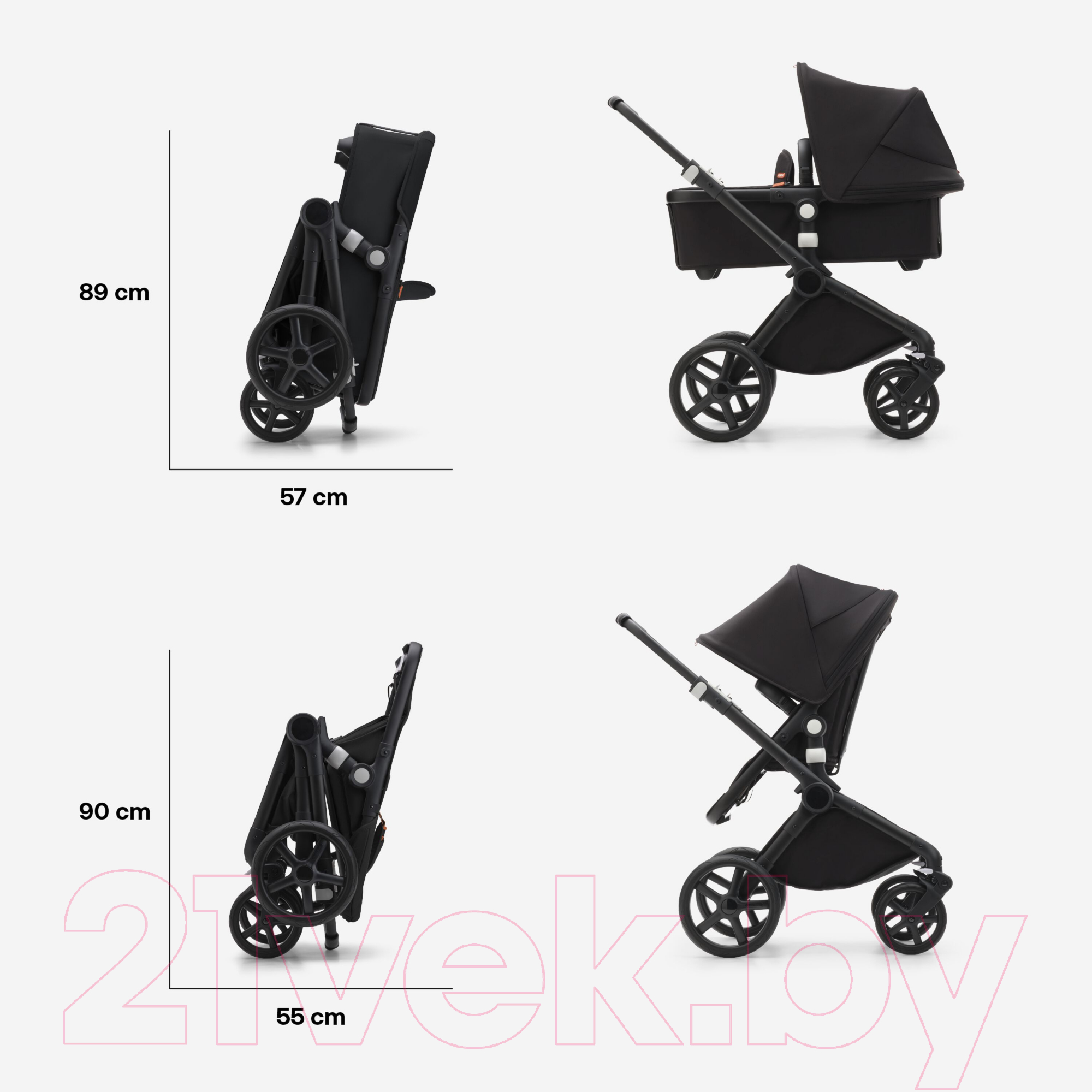 Детская универсальная коляска Bugaboo Fox Cub 2 в 1 с капюшоном