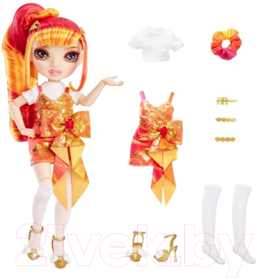 Кукла с аксессуарами Rainbow High Junior Лаурель де Виус / 42095 (оранжевый)