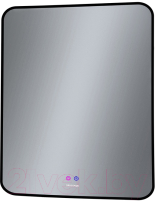 Зеркало Grossman Elegans-норма Black LED / 1770802 (с сенсорным выключателем и подогревом)