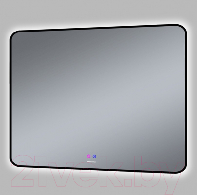 Зеркало Grossman Elegans-норма Black LED / 17100802 (с сенсорным выключателем и подогревом)