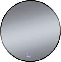 Зеркало Grossman Cosmo-норма Black LED / 1980802 (с сенсорным выключателем и подогревом) - 