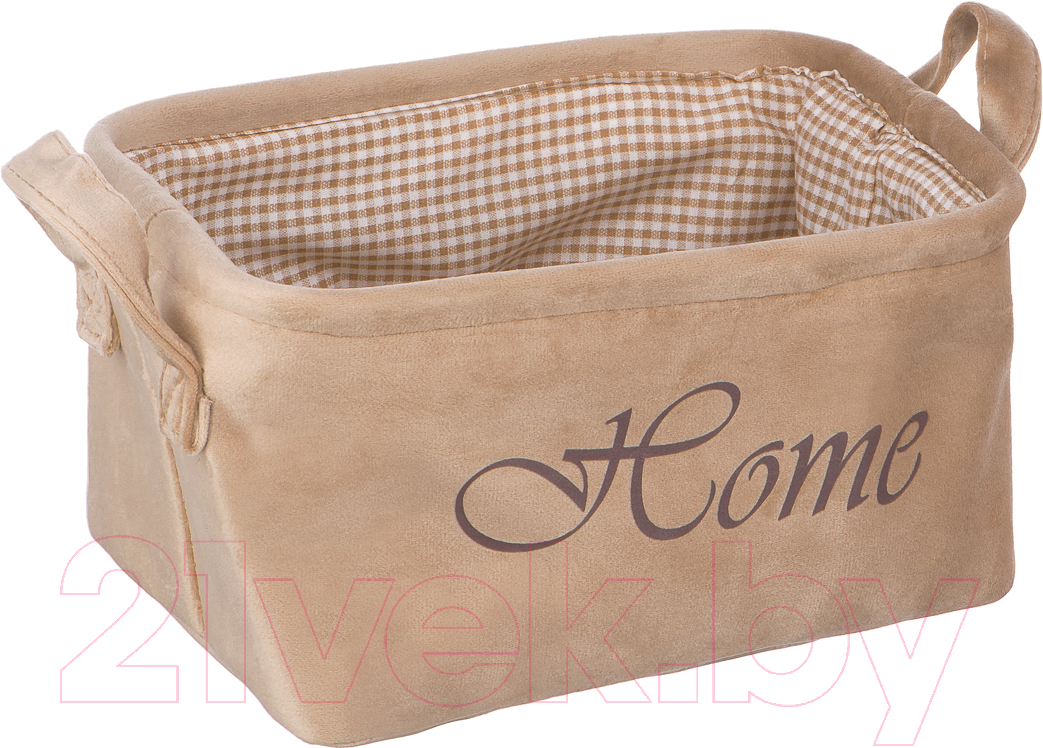 Корзина Handy Home Велюр 250x190x140 / LIS-69 M (бежевый)