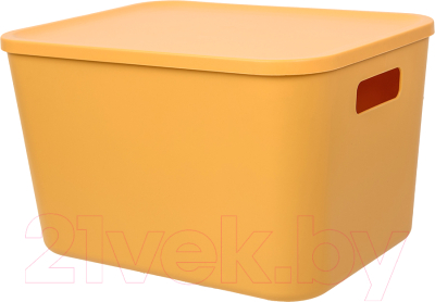 Контейнер для хранения Handy Home Оптима 325x245x200 / Fancy-hh102-L (желтый)