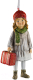 Елочная игрушка Erich Krause Decor Девочка с чемоданом / 56493 - 