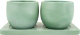 Набор вазонов Вещицы Дуэт / Kras44 (300мл, зеленый) - 
