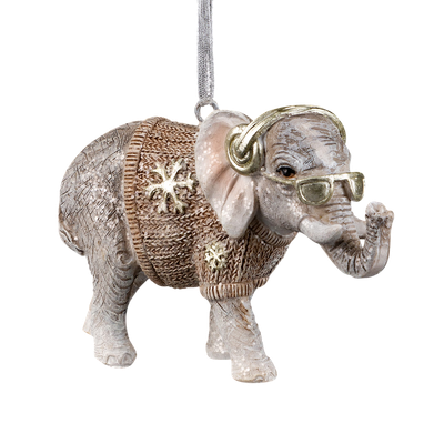 

Елочная игрушка, Decor Модный слон / 59003