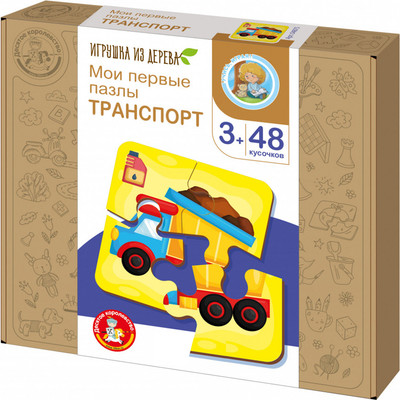 

Развивающая игра, Мои первые пазлы. Транспорт / 04875