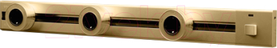 Комплект трековых розеток Track socket Шинопровод 60см + 3 Евро розетки (золотой)