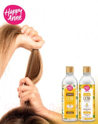 Кондиционер для волос Happy Anne Экстра укрепление с кератином для поврежденных волос (340мл)