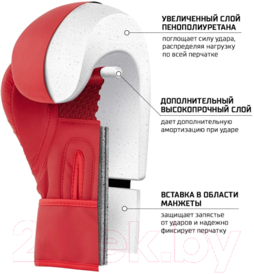 Боксерские перчатки Insane Oro / IN23-BG400 (8oz, красный)