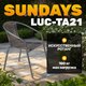 Стул садовый Sundays LUC-TA21 (коричневый) - 